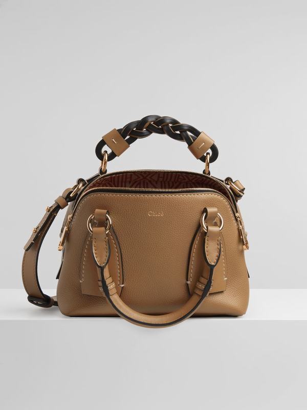 Chloé Bolsos Mujer Daria Marrones Suede Cowhide VBOT17480